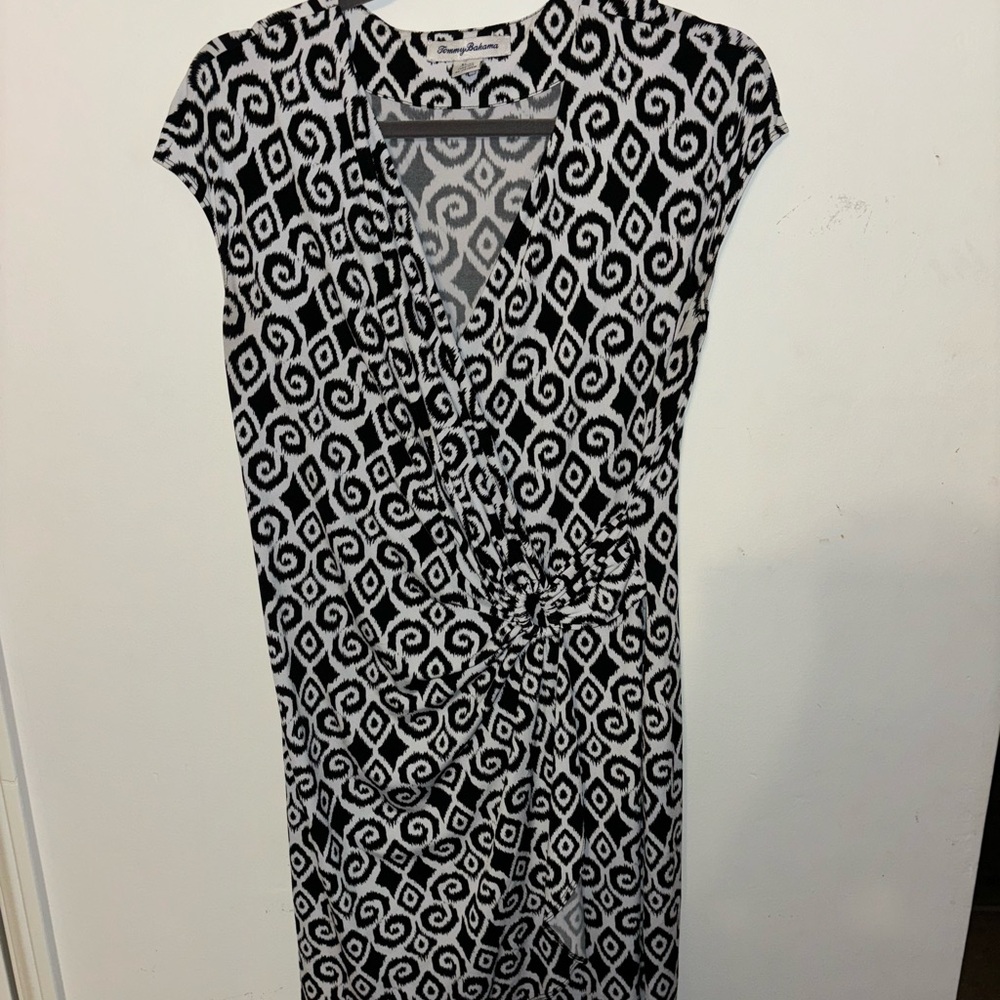 Black and White Patterned Dress
